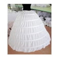 thumbnail image 4 of Enagua de 6 aros, enagua de crinolina blanca para novia, se desliza, enagua para fiesta de boda, vestido , enagua Zulema Vestido de baile de boda Enagua de crinolina de hueso 6 aro, 4 of 8