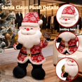 thumbnail image 2 of Christmas Plush Toys-Standing Santa Claus Plush Toy-Perfect Christmas Decoration for Home, Office, or Gift Exchange, 2 of 7
