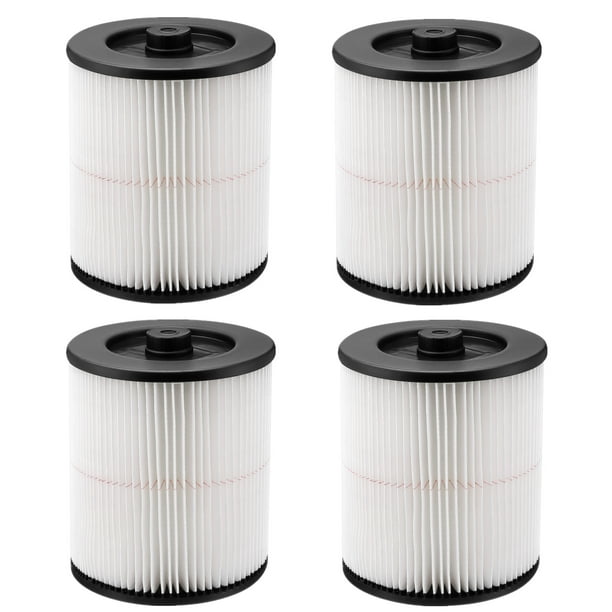 4Pcs Cartridge Air Filter Replace for Shop Vac Craftsman 917816 Ridgid