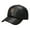 Black, variant on Joernso Fall Winter Peaked Hat Faux Leather Windproof Thickened Plush Solid Color Dome Soft Warm Long Brim Anti-slip Mid-aged Men Baseball Cap