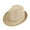 Khaki, variant on Gustave Short Brim Fedora Hat for Men Women Summer Sun Protection Beach Hats Panama Trilby Hat Breathable Hollow Out Mesh Cap - Khaki