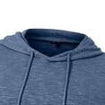 thumbnail image 6 of ZUKMRJPC Mens Lightweight T-Shirts Casual Long Sleeve Drawstring Solid Color Hooded Sweatshirt Soft Cotton Athletic Pullover Tops, 6 of 6