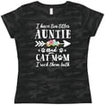 thumbnail image 3 of Inktastic I Have 2 Titles Auntie and Cat Mom I Rock Them Both Women's T-Shirt, 3 of 5