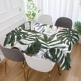 thumbnail image 5 of Tropical Palm Leaves Rectangle Tablecloth, Dust Proof Anti Wrinkle Wipeable Table Cloth Tabletop for of Dinner Kitchen Wedding Holiday Party 60"x90" Home Decor, 5 of 7