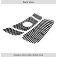 thumbnail image 3 of APS Compatible with Nissan Titan 2008-2015 Main Upper Lower Bumper Stainless Steel Black 8x6 Horizontal Billet Front Grill Grille Insert Combo N67814J, 3 of 7