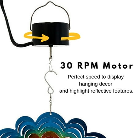

WNG Wind Decor Chimes Outdoor Toggle Motor Swirl Twirl Wind Small Appliances