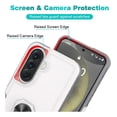 thumbnail image 5 of Rosebono Compatible With Samsung Galaxy A57 Case, Hybrid Case With Adjustable Integrated Ring Kickstand (White), 5 of 5