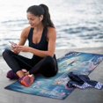 thumbnail image 6 of BZSMCE Yoga Mat Women Hummingbird Cage Flowers Moonlit Scene Fitness Mat, 6 of 9