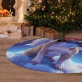 thumbnail image 6 of Sikiie Night Sky Winged French Bulldog 30-48 inches {designName} Print Christmas Tree Skirt Snowman Xmas Tree Skirt with Edge Christmas Decorations for Holiday Party48", 6 of 7