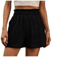 thumbnail image 2 of Running Shorts for Women Elastic Waist Pockets Loose Fit Breathable Yoga Gym Active Sports Workout Athletic Shorts, 2 of 6