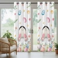 thumbnail image 5 of Outdoor Curtains for Patio Waterproof, Easter Outdoor Privacy Panels Grommet, Spring Rabbit Feet Eggs Botanical Blooms Flowers Blackout Outside Curtains for Porch/Cabana 54"x84", 1 Panel, 5 of 8