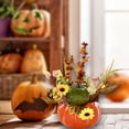 thumbnail image 4 of Calabaza Artificial Macarena Calabazas Falsas con Flores Centro de Mesa de Otoño Estilo A, 4 of 7