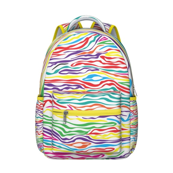 Geometric Shapes Texture Backpack Gift for Her or Him - Designer Laptop Bookbag for School, College, Work or Travel, Durable Daypack with Multiple Compartments