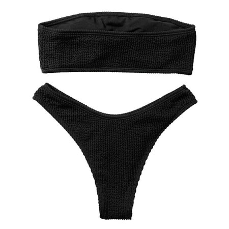 

ZIZOCWA Teen Bathing Suit Womens 2 Piece Bathing Suit Tropical Bandeau Bikini Swimsuit Beach Swimwear Swim Sports Bra Water Shorts Swimwear Top Sunflower Bathing Suits for Women Shorts Skirt Suit 14