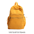 thumbnail image 2 of Plaid School Backpack, Heavy Duty School Bag with Drawstring Side Pockets, Multi-pocket Backpack for Travel College Work (Yellow), 2 of 9