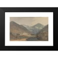 thumbnail image 2 of Samuel Davis 18x13 Black Modern Framed Museum Art Print Titled - The Former Winter Capital of Bhutan at Punakha Dzong (1783), 2 of 5