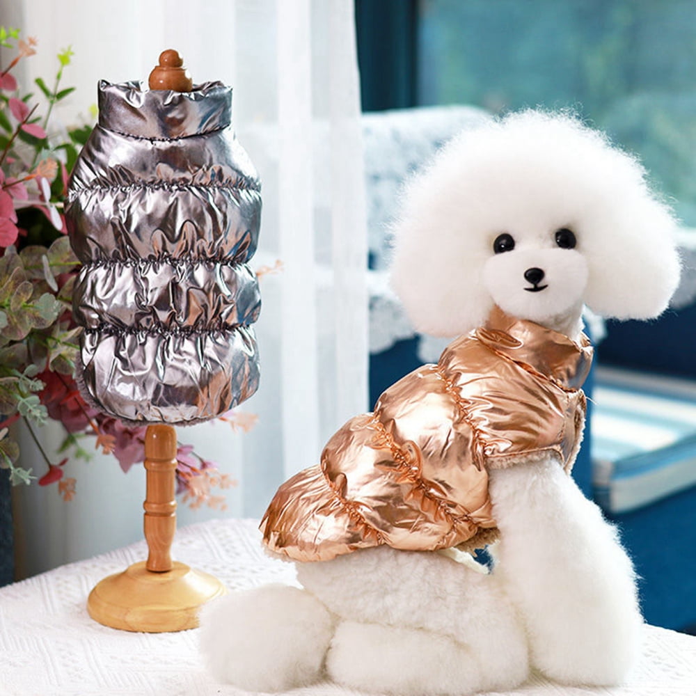 Winter Warm Dogs Coats down Cotton Jacket Thicken Waterproof Padded Vest Outfits for Small Dog