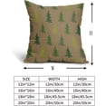 thumbnail image 5 of Christmas Tree Pillow Covers 18x18 Set of 2 Red Xmas Rustic Style Winter Print Decorative Outdoor Pillowcases Farmhouse Vintage Holiday Decorations Throw Cushion Case Decor for Couch Sofa Bed, 5 of 6