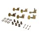 thumbnail image 5 of 6 clavijas de afinación para guitarra, 6 perillas cuadradas de bronce grandes, derechas, con afinadores de bloqueo incluidos para guitarra eléctrica o acústica., 5 of 14
