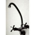 thumbnail image 4 of Kingston Brass KS114ORB Essex Two Handle Wall Mount Kitchen Faucet, Oil Rubbed Bronze, 4 of 5