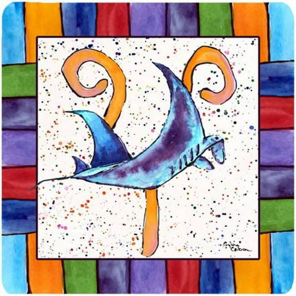 Beach And Seafood Foam Coasters - Set Of 4