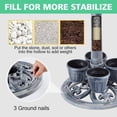 thumbnail image 2 of Bird Bath for Outside with  Removable Flower Planters Polyresin Lightweight Vintage Birdbath for Outdoors Stake Standing Bowl and Water Feeder Yard Garden Decor, 2 of 10