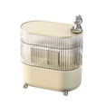thumbnail image 2 of Rotating Makeup Organizer, Clear Plastic Cosmetic Storage Box with Removable Dividers, Spinning Vanity Organizer for Skincare, Jewelry, and Bathroom Countertop Storage, 2 of 6