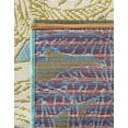 thumbnail image 4 of Unique Loom Outdoor Botanical Collection Area Rug - Gardenia (5' 1" x 8' Rectangle Soft Blue/Olive), 4 of 9