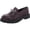 Maroon, variant on ALFANI Womens Maroon Chain Comfort Galilyao Round Toe Block Heel Slip On Loafers Shoes 7.5 M