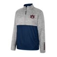 thumbnail image 2 of Men's Colosseum Gray Auburn Tigers John Half-Zip Jacket, 2 of 3