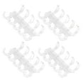 thumbnail image 2 of Binding Rings, Hold 60 Sheets Paper Segmented Design Plastic Binding Rings Transparent Material  For Office Supplies For School Use Transparent White,Transparent Black,Transparent, 2 of 8