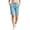 Light Blue, variant on CQONEPT Women's Bermuda Sweat Shorts High Waisted Knee Length Shorts with 3 Pockets Drawstring Casual Athletic Shorts Black L