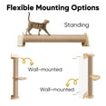 thumbnail image 6 of FUKUMARU Cat Scratching Post, Wooden Cats Wall Tree for Playing & Climbing, 6 of 7