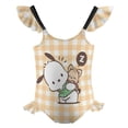 thumbnail image 5 of Pochacco Girls One Piece Swimsuits Hawaiian Summer Swimwear Beach Bathing Suit Outfits, 5 of 7