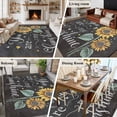 thumbnail image 5 of Non-Slip Rug Pad Rugs Country Sunflower Plant Sunshine Quote Rectangle Area Rugs 5x7Ft Soft Carpet Pads for Living Room Kids Room, Vintage Gray, 5 of 9