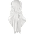 thumbnail image 6 of INSPIRE CHIC Women's Satin Neck Scarf Square Silky Solid Neckerchief Head Wrap Bandanas White 90x90cm/35.4x35.4 inches(LxW), 6 of 6
