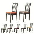 thumbnail image 3 of Pu Chair Cover Leather Chair Cover Dining Room Chair Cover Green, 3 of 9