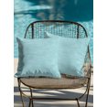 thumbnail image 4 of Outdoor Pillows Waterproof, Bluish Green Solid Color Bedding Throw Pillows with Insert for Couch Sofa Bed, Minimalist Vintage Linen Texture 16x16 Inch Pillowcases Decorative Patio Pillow Set of 2, 4 of 8