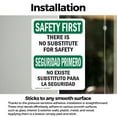 thumbnail image 3 of (2 Pack) No Substitute For Safety Bilingual OSHA Safety First Sign, 3 of 7