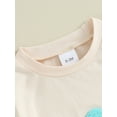thumbnail image 6 of Bslissey Baby Boys Girls Summer Romper 3M 6M 12M 18M Short Sleeve Letter Embroidery One Piece Jumpsuit Newborn Infant Crew Neck Bodysuit Cute Clothes, 6 of 9