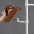 thumbnail image 5 of Adjustable Laundry Pole Clothes Drying Rack Coat Hanger DIY Floor to Ceiling Tension Rod Storage Organizer for Indoor Balcony,1 pcs, Black, 5 of 8