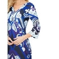 thumbnail image 4 of Women's Printed 3/4 Sleeve Mini Dress, 4 of 4