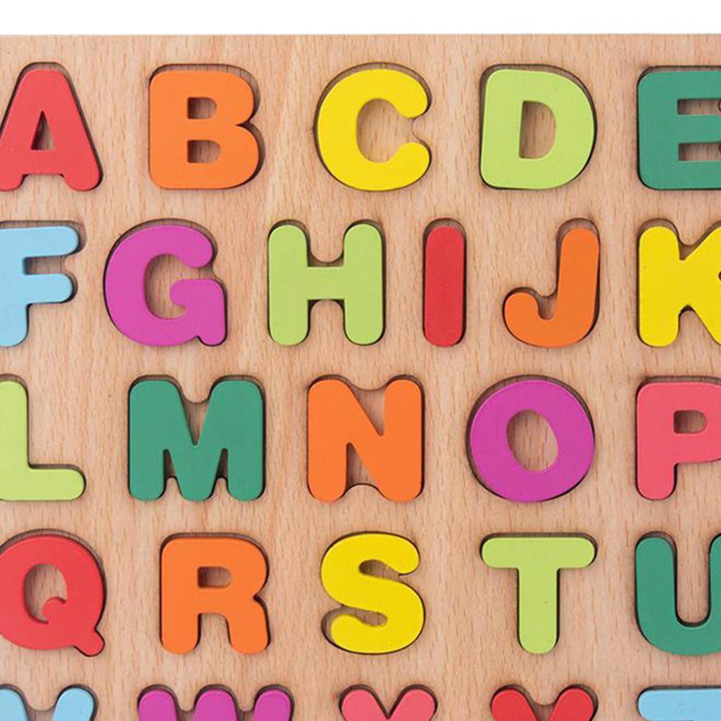 Alphabet Puzzle Board Pre-school Early Learning Montessori Party Toys Gift 