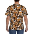 thumbnail image 3 of Bixox Men's Dogs Different Breeds Printed Short Sleeve Skinny Athletic T-Shirt, 3 of 6