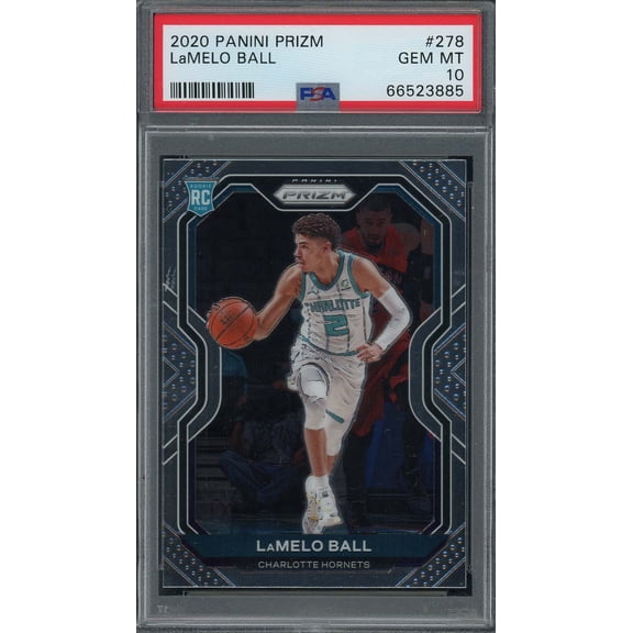 LaMelo Ball 2020 Panini Prizm Basketball Rookie Card RC #278 Graded PSA 10