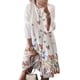 thumbnail image 3 of Vestido Mujer Vestido Vintage Estampado Manga 3/4 Paño De Cuello Redondo, Blanco Crema, XXL Noticed AP002219-05, 3 of 5