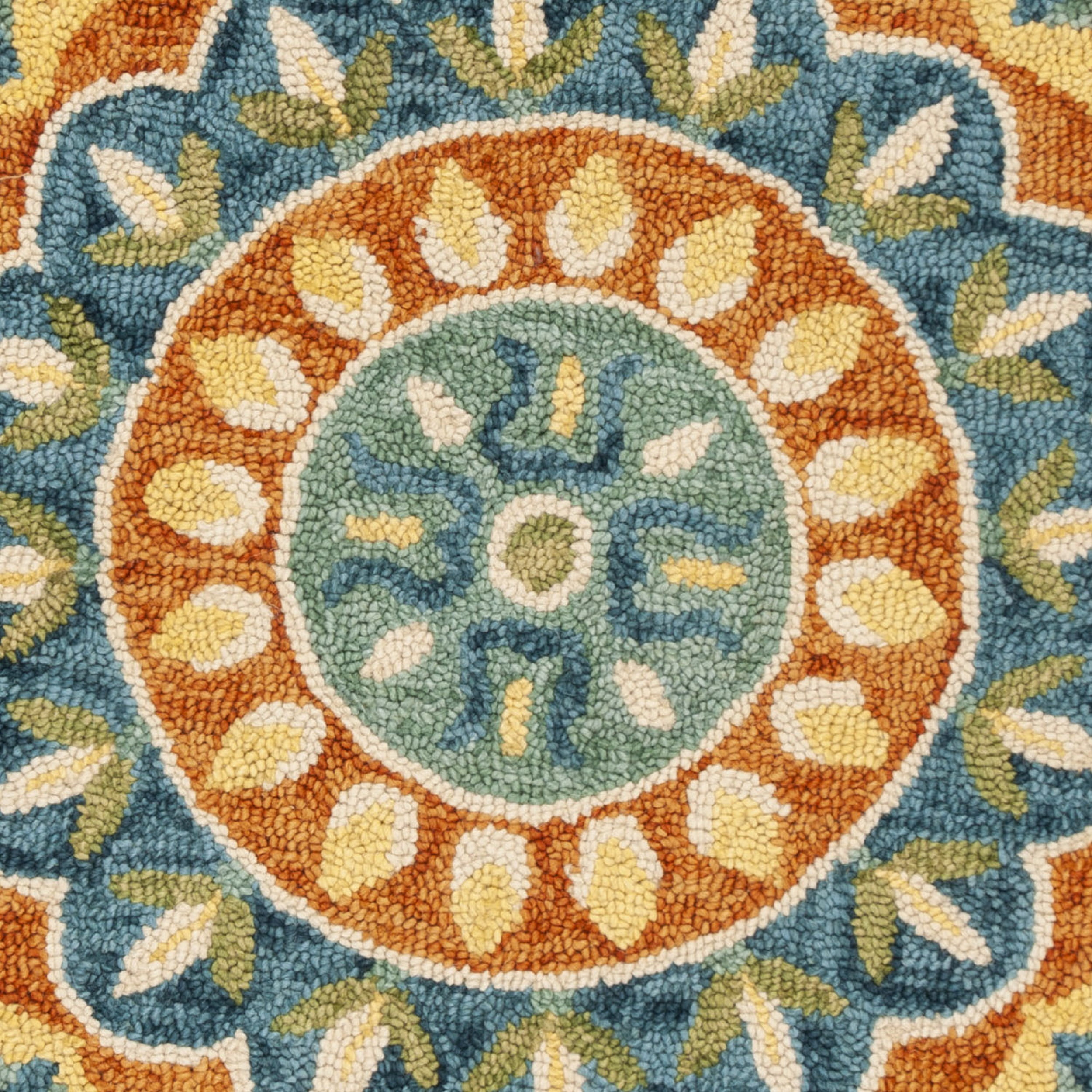 SAFAVIEH Novelty NOV605P Handmade Rust / Ivory Rug