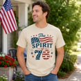 thumbnail image 3 of Spirit of 76 Patriotic Graphic T-Shirt, Unisex Classic Fit American Flag Tee, 3 of 9