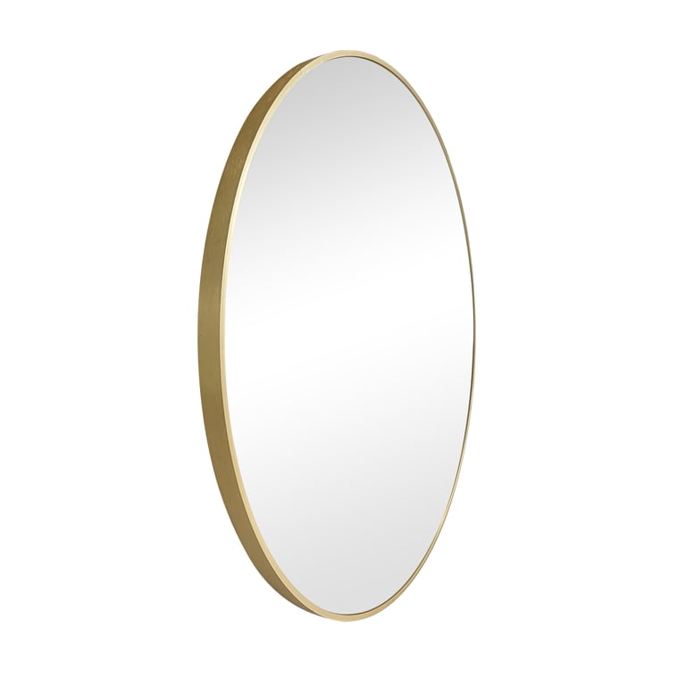Better Homes & Gardens 28 Inch Gold Aluminum Round Wall Mirror photo 7