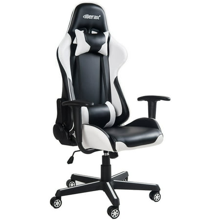 JUMPER Gaming Chair Ergonomic Racing Style Recliner with Massage Lumbar Support, Office Armchair for Computer PU Leather E-Sports Gamer